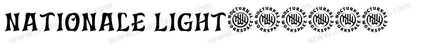 Nationale Light字体转换